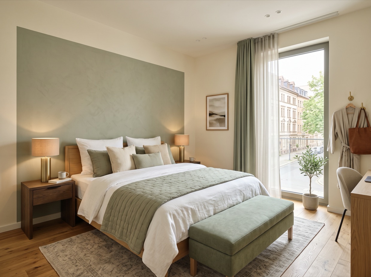 Doppel-Apartment mit großem Doppelbett und Wohnbereich